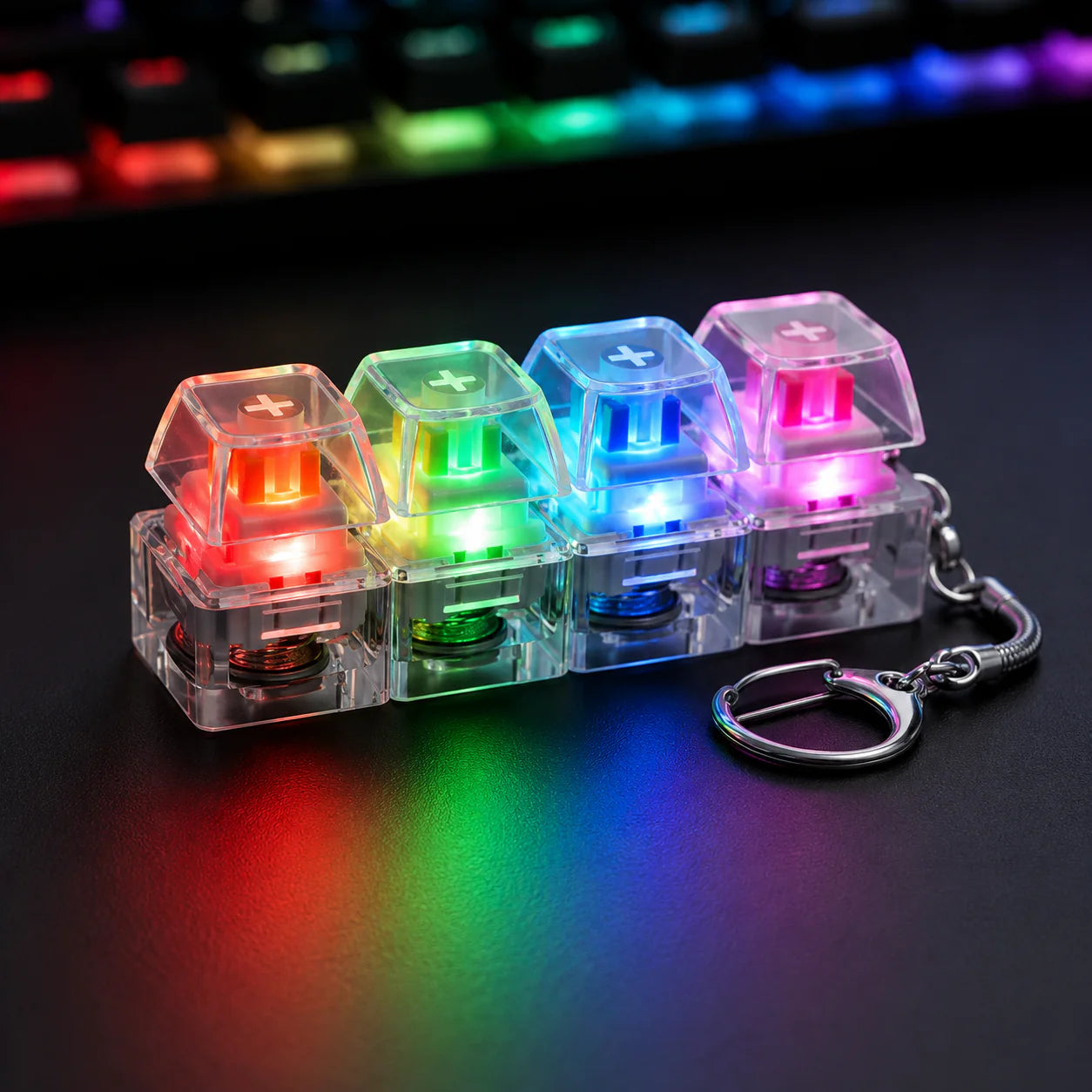 Fidget Button Key chain